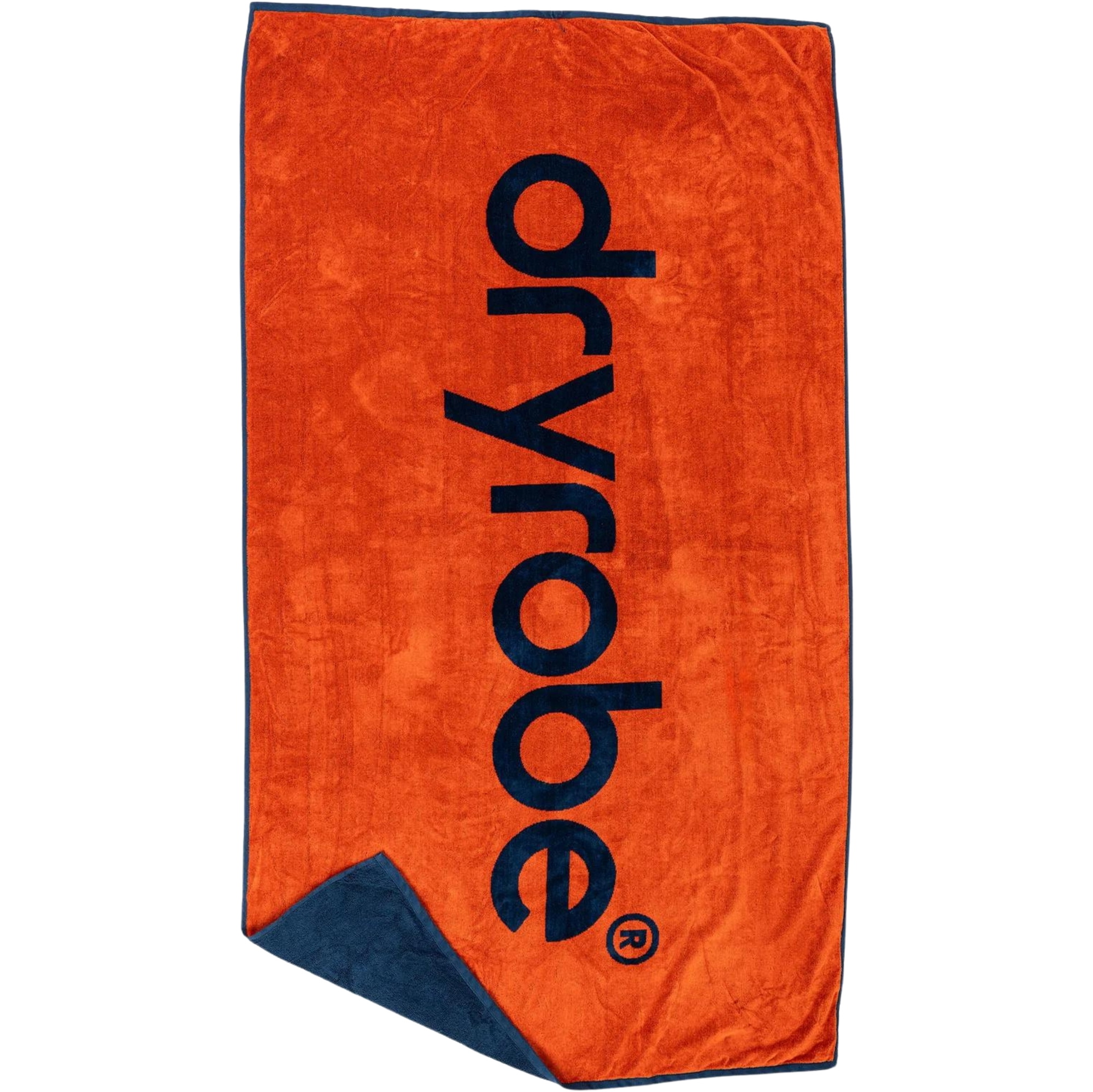 2026 Dryrobe Organic Beach Towel BEACH TOWEL ODSB - Orange / Deep Sea Blue
